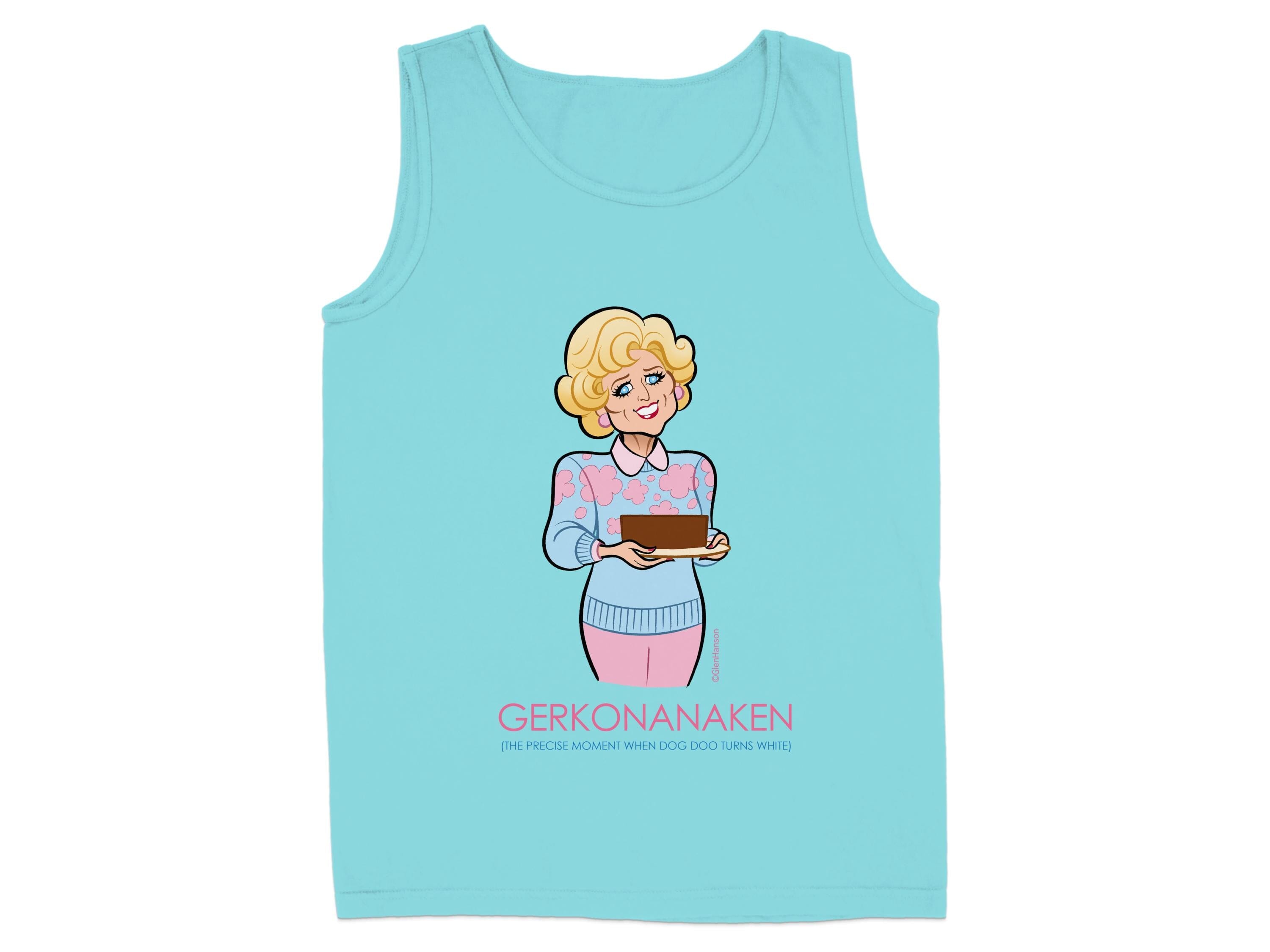 Funny Cartoon Character Blue Tank Top product type