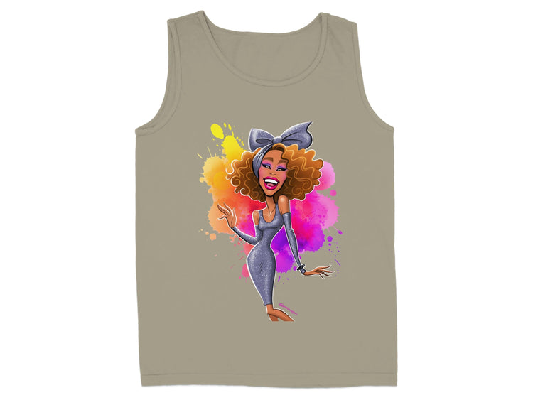 Colorful Cartoon Woman Graphic Tank Top product type