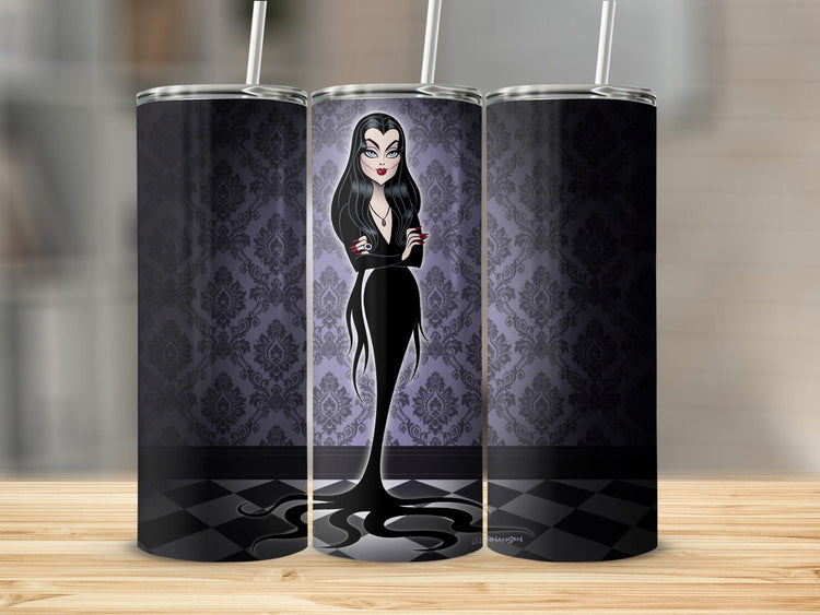Gothic Vampire Woman Tumbler Unique Custom Drinkware Product Type