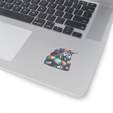 Fierce Rainbow Unicorn - Kiss-Cut Stickers