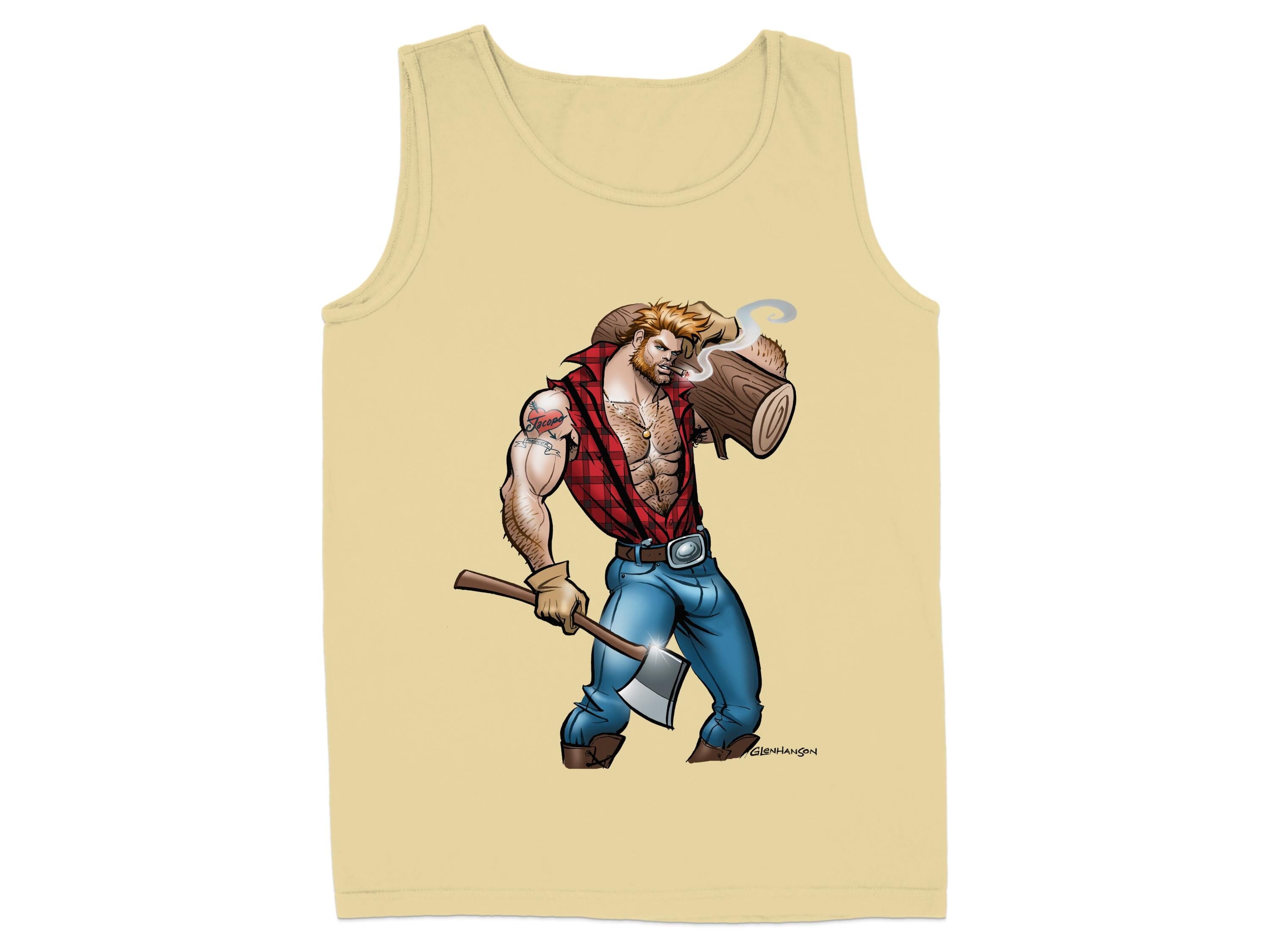 Lumberjack Cartoon Character Design Tank Top product