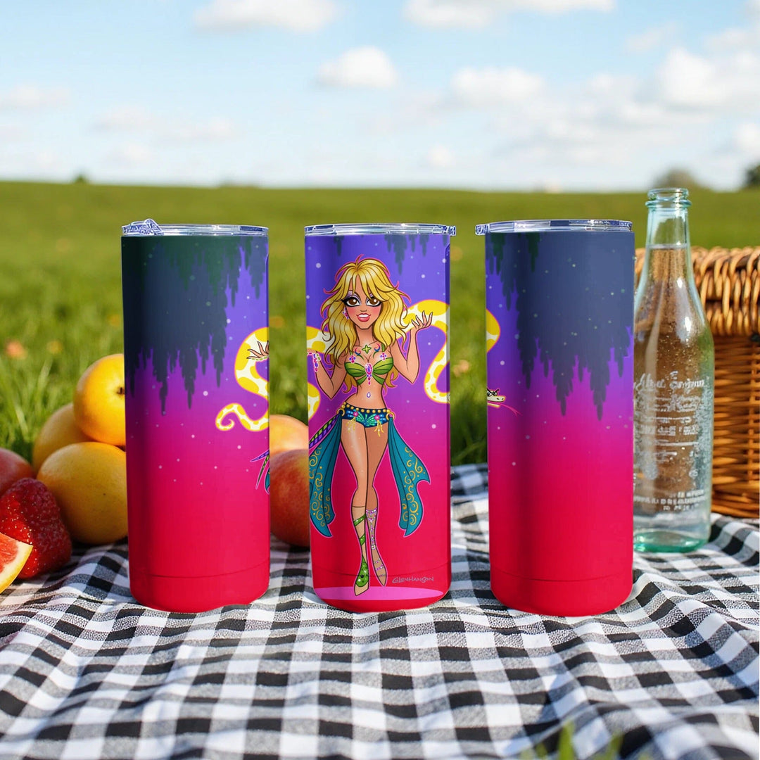 Colorful Picnic Ready Cartoon Character Tumbler product type