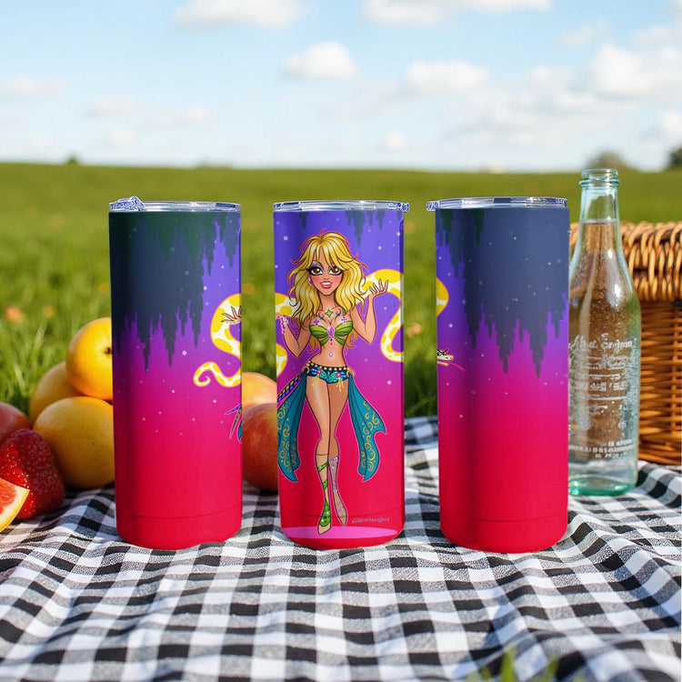 Colorful Picnic Ready Cartoon Character Tumbler product type