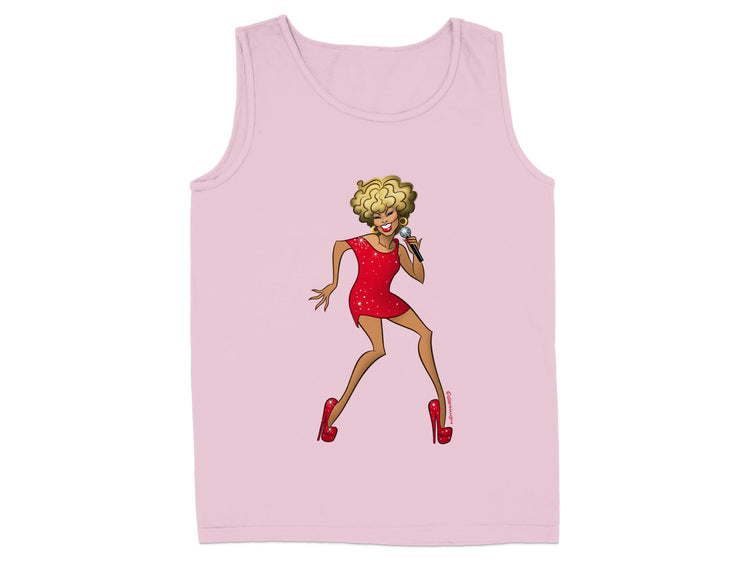 Iconic Diva in Red Dress Singing Tank Top product