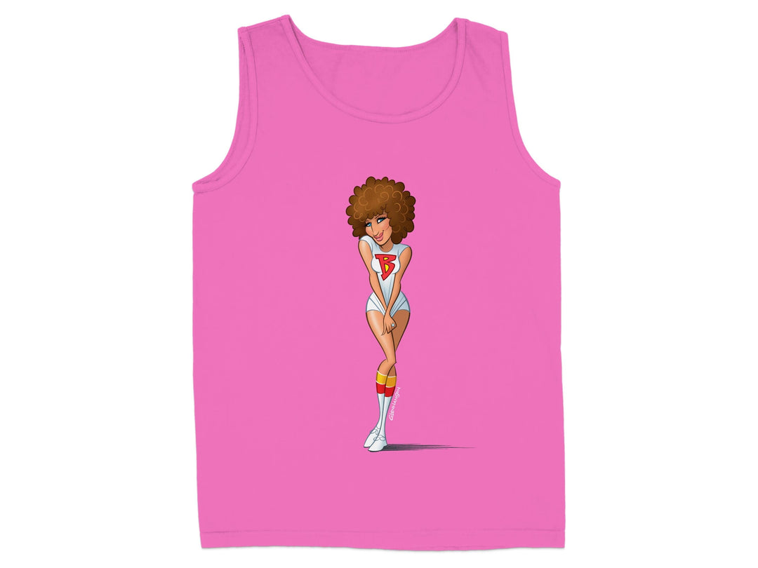 Funky Style Pink Tank Top Cartoon Image product type