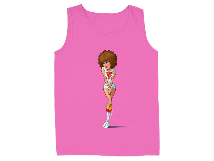 Funky Style Pink Tank Top Cartoon Image product type