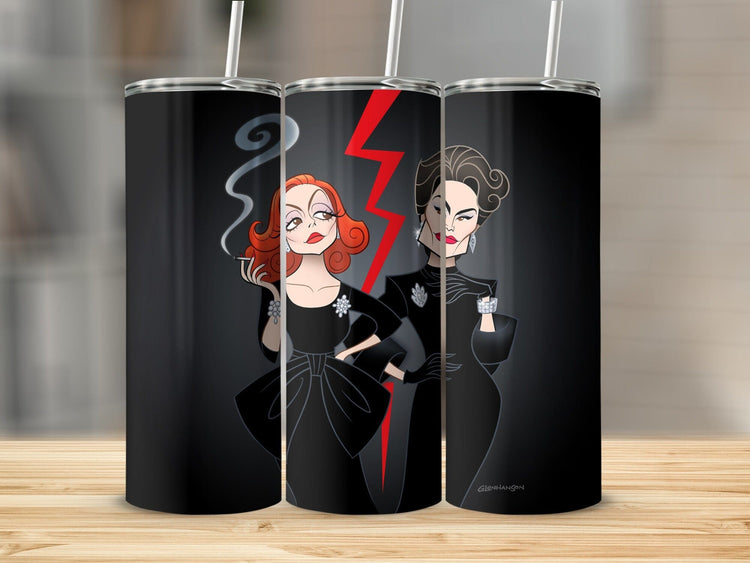 Vintage Comic Style Women Tumblers Custom Product