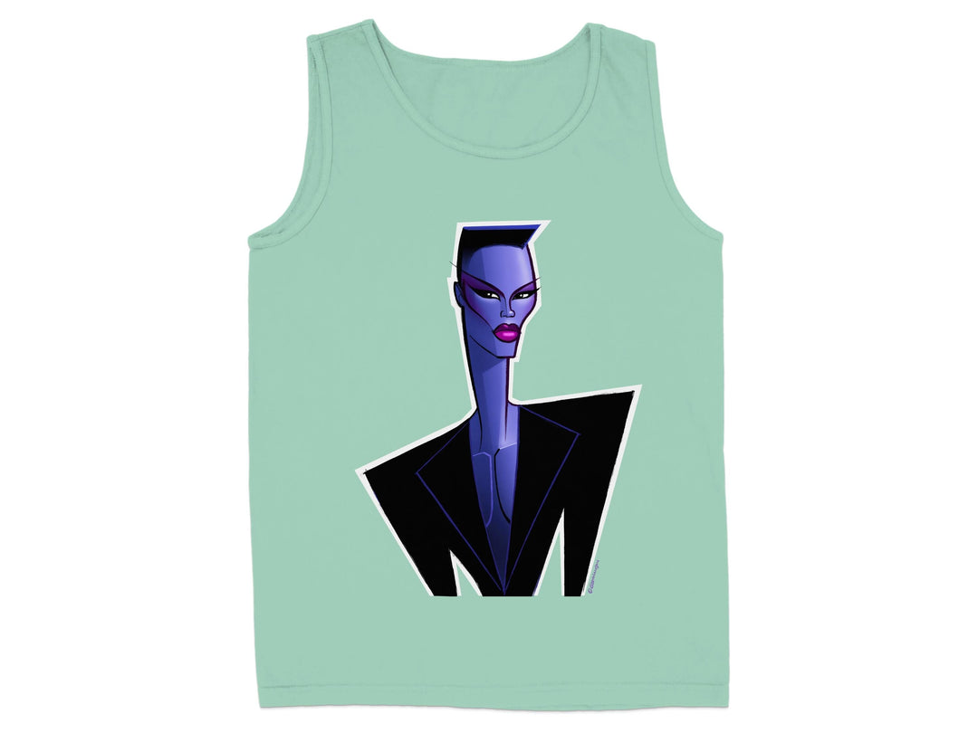 Chic Graphic Tank Top with Fashion Illustration product type