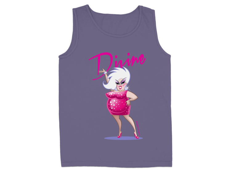 Divine Graphic Design Purple Tank Top product