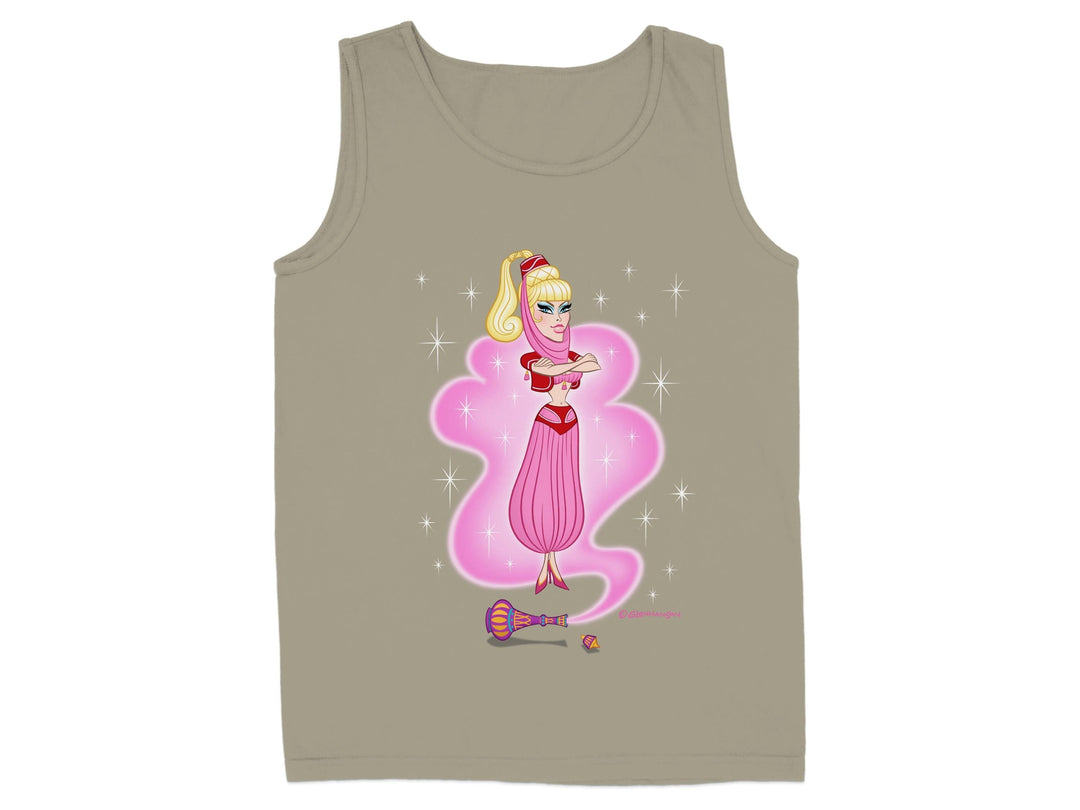 Magic Blonde Genie Cartoon Graphic Tank Top product type