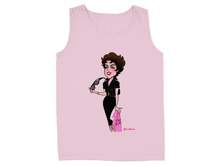 Pink Tank Top Featuring Fun Cartoon Character product