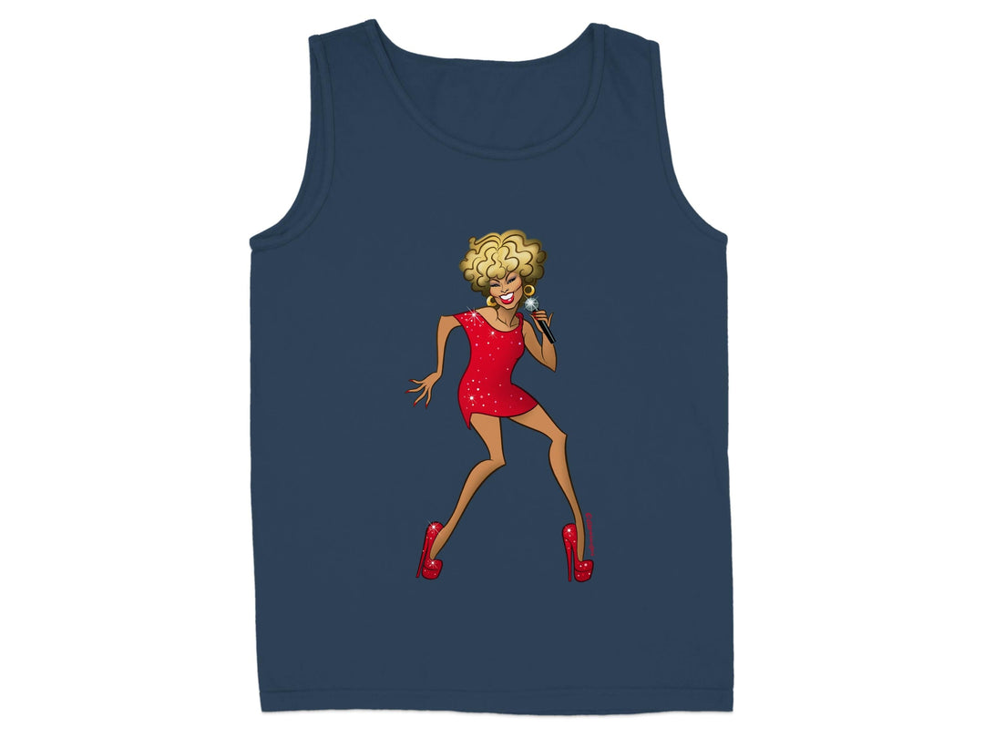 Vibrant Singing Performer Print Tank Top product type