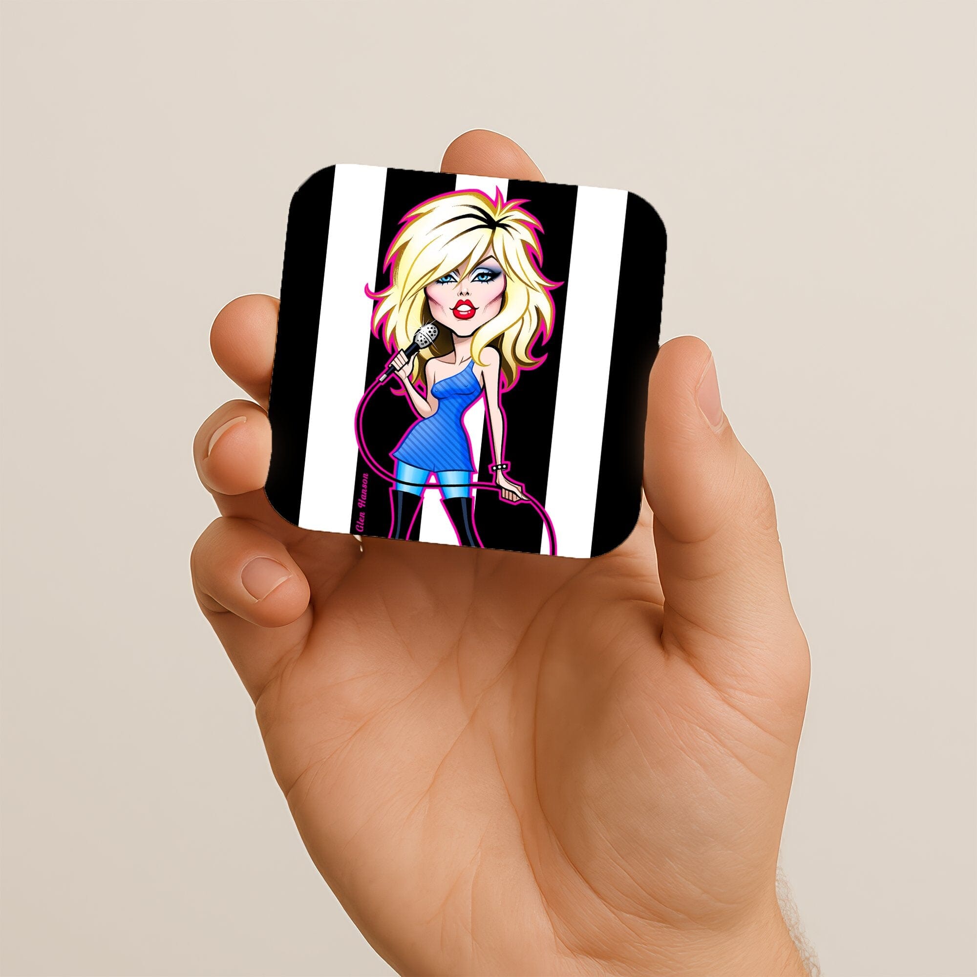 Rock Star Inspired Pop Art Coaster product