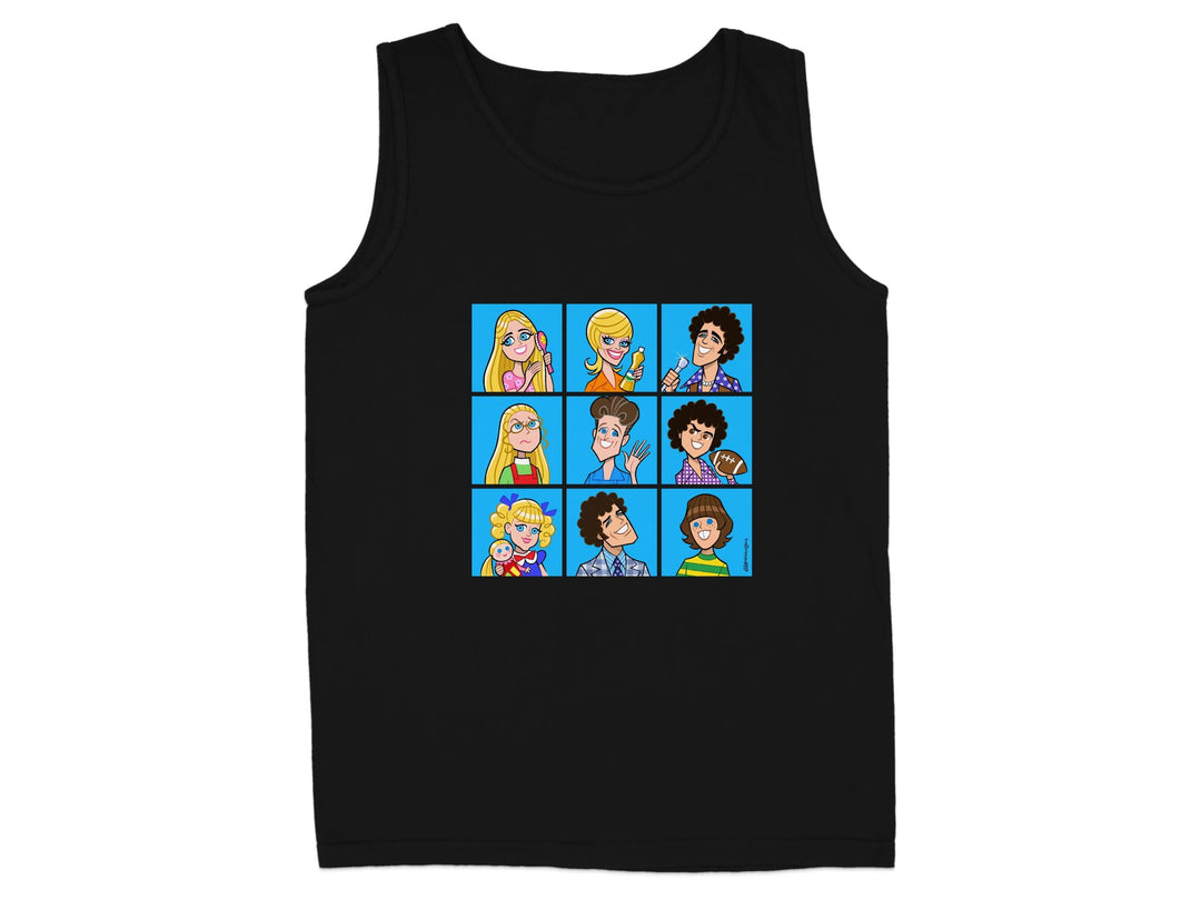 Cartoon Characters Black Graphic Tank Top product