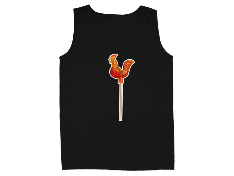 Stylish Rooster Lollipop Print Sleeveless Tank Top product