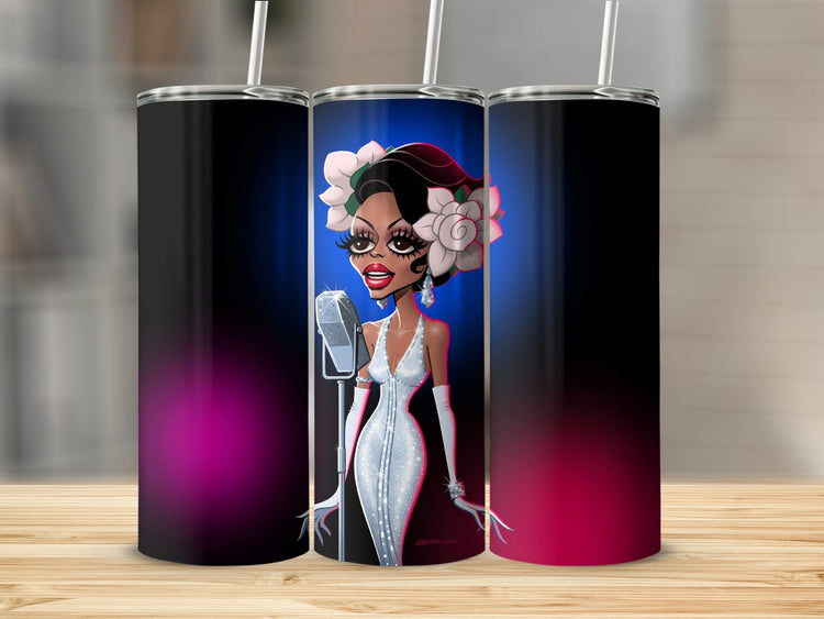Vintage Music Diva Illustrated Tumbler Cup product