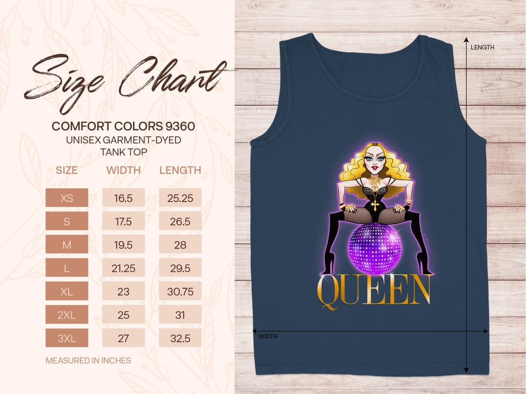 Queen Disco Ball Trendy Graphic Tank Top product
