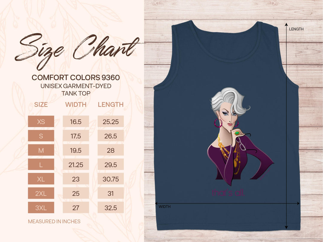 Stylish Unisex Garment Dyed Tank Top Clothing Product