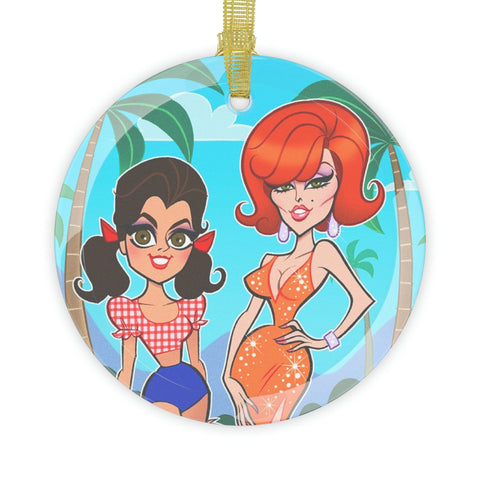 Island Girls - Glass Ornaments