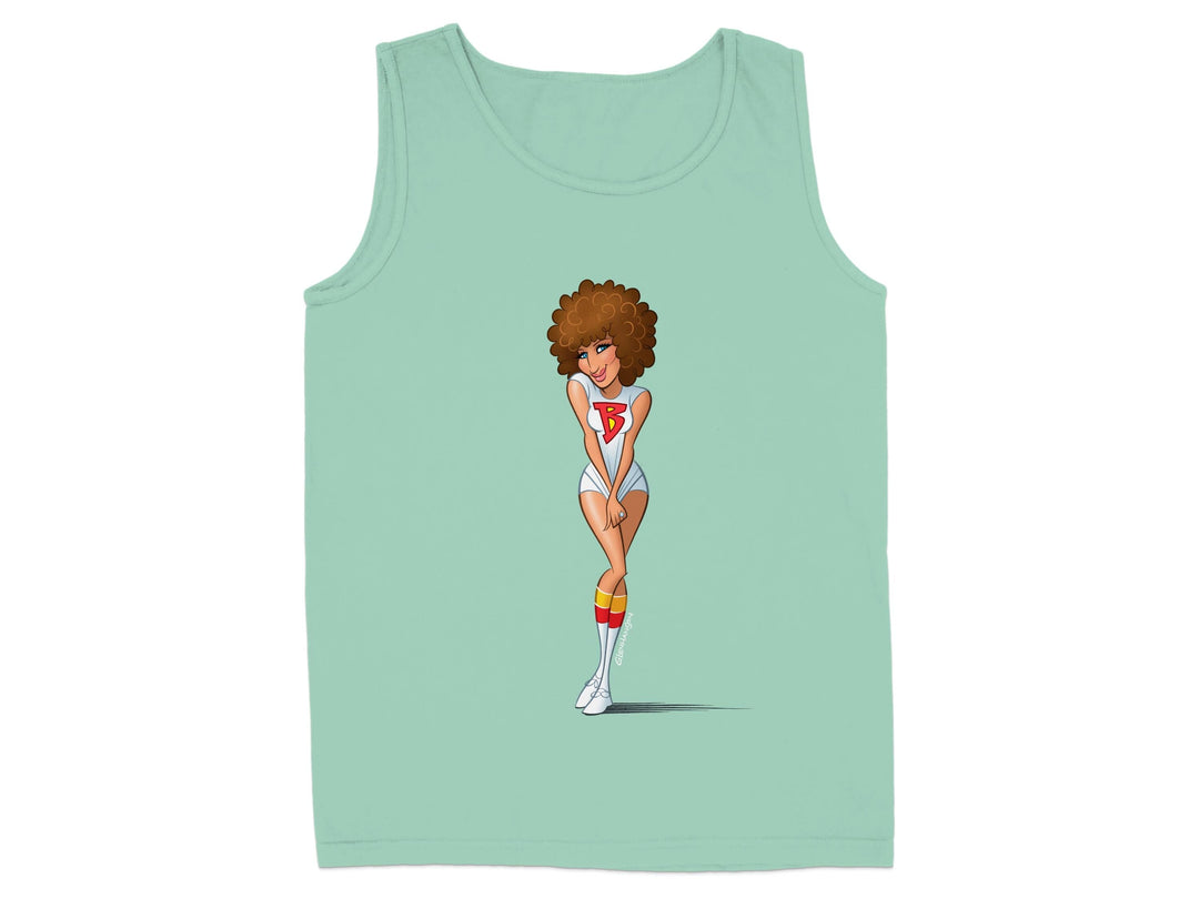 Stylish Afro Girl Graphic Tank Top Apparel Product