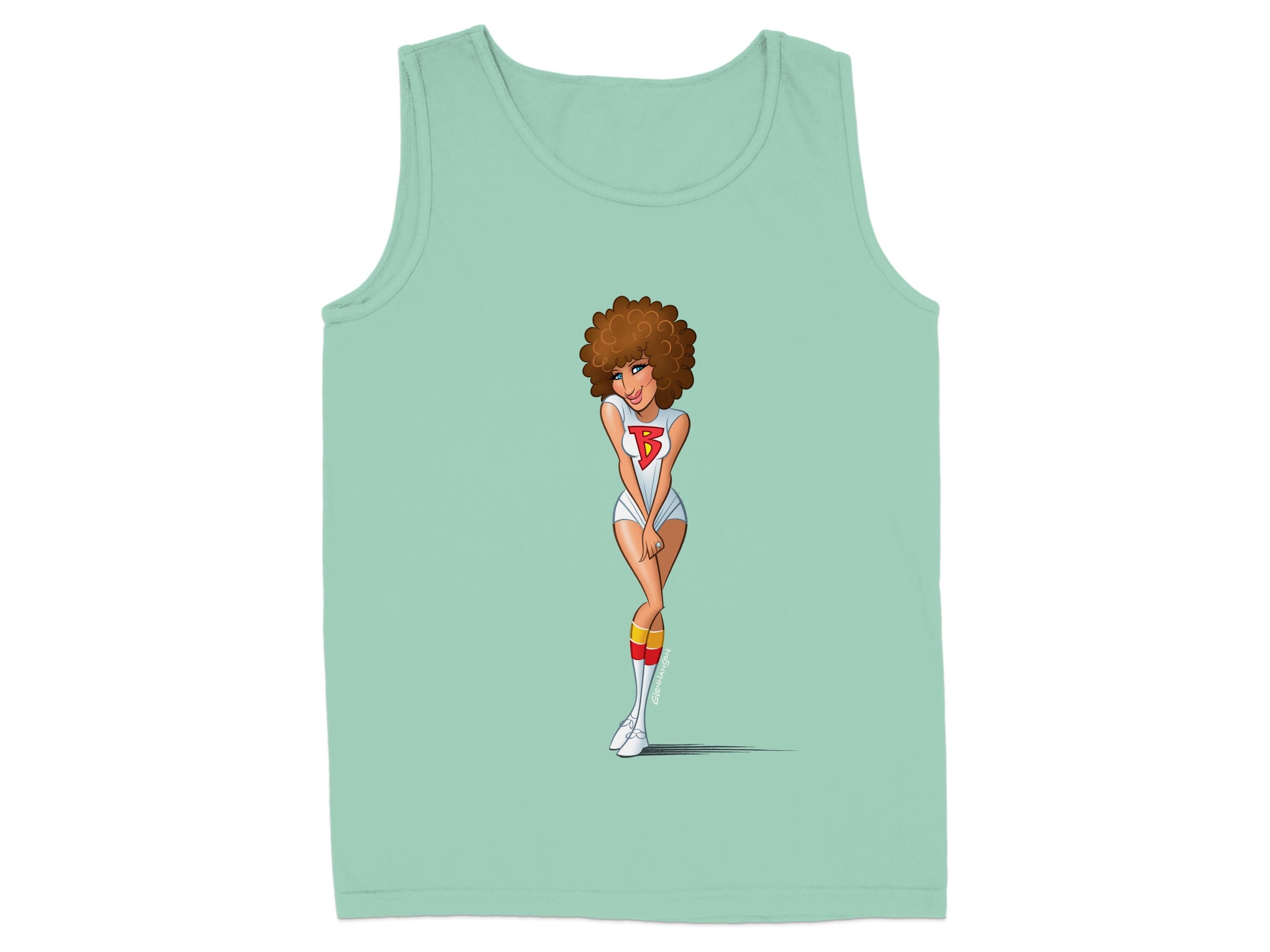 Stylish Afro Girl Graphic Tank Top Apparel Product