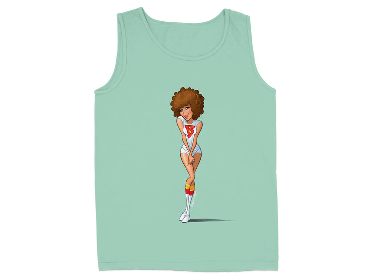 Stylish Afro Girl Graphic Tank Top Apparel Product