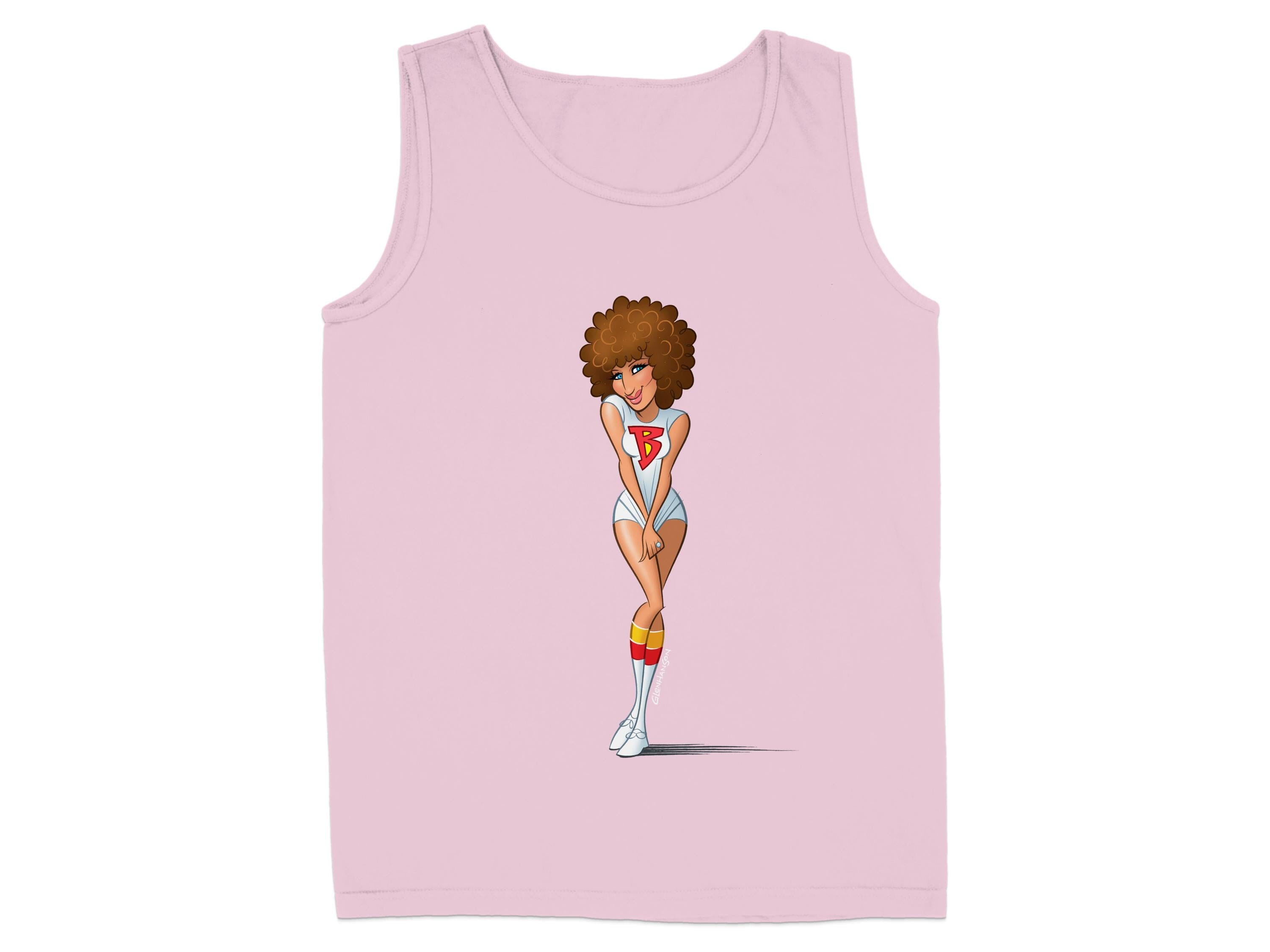 Retro Style Curly Hair Character Graphic Tank Top product type