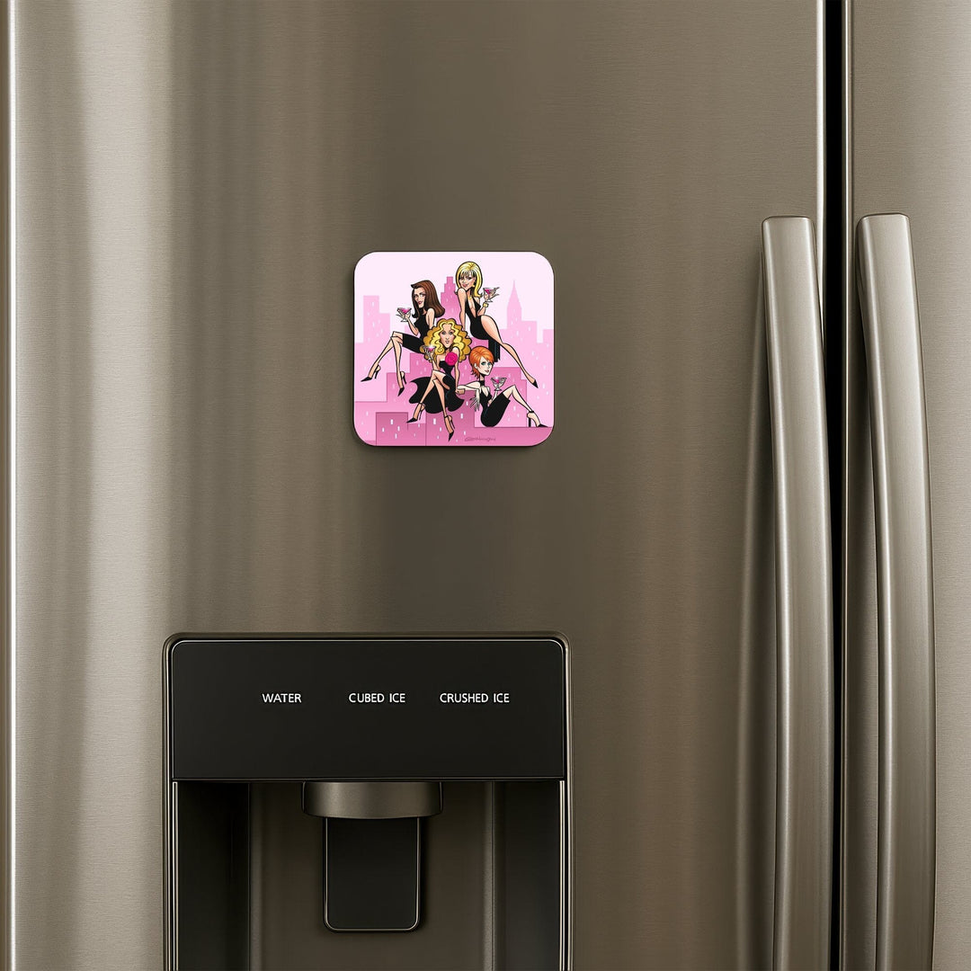 Pink Cartoon Four Character Fridge Decorative product