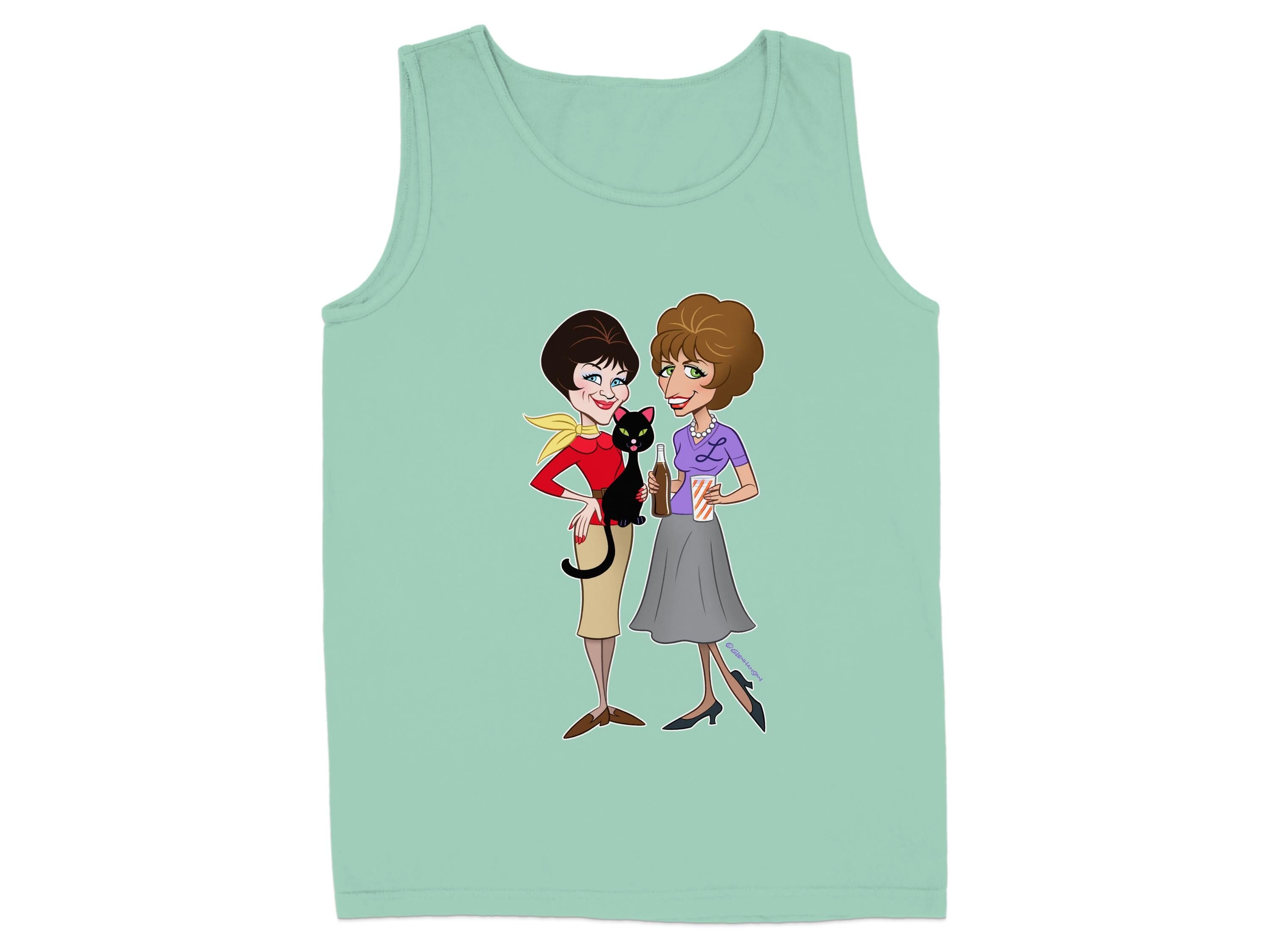 Vintage Cartoon Characters Graphic Tank Top product type