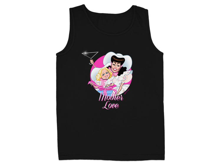 Mother Love Cartoon Characters Black Tank Top product type
