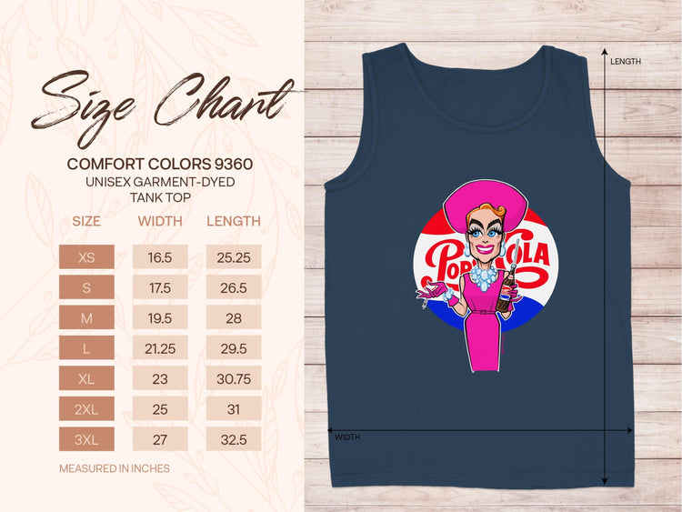 Pop Cola Graphic Unisex Garment-Dyed Tank Top product