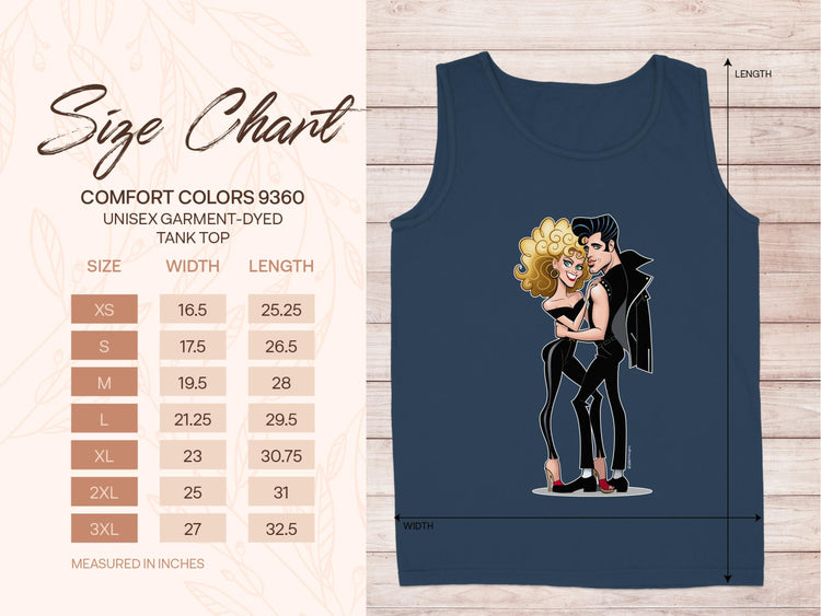 Retro Style Dancing Couple Graphic Tank Top product type