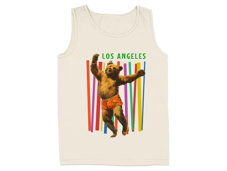 Los Angeles Colorful Bear Graphic Tank Top product