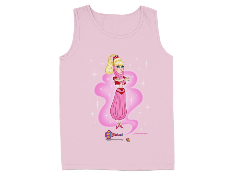 Pink Tank Top with Blonde Genie Design product type
