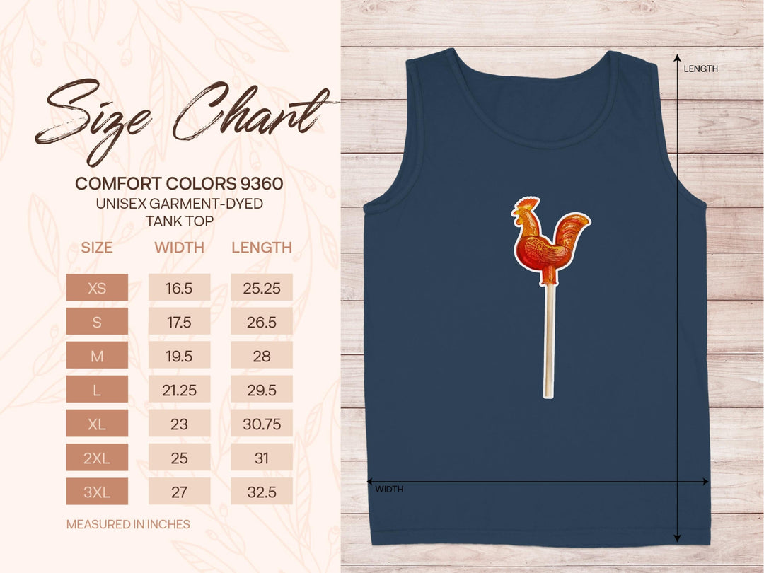 Unisex Garment-Dyed Tank Top Rooster Tank Top product type