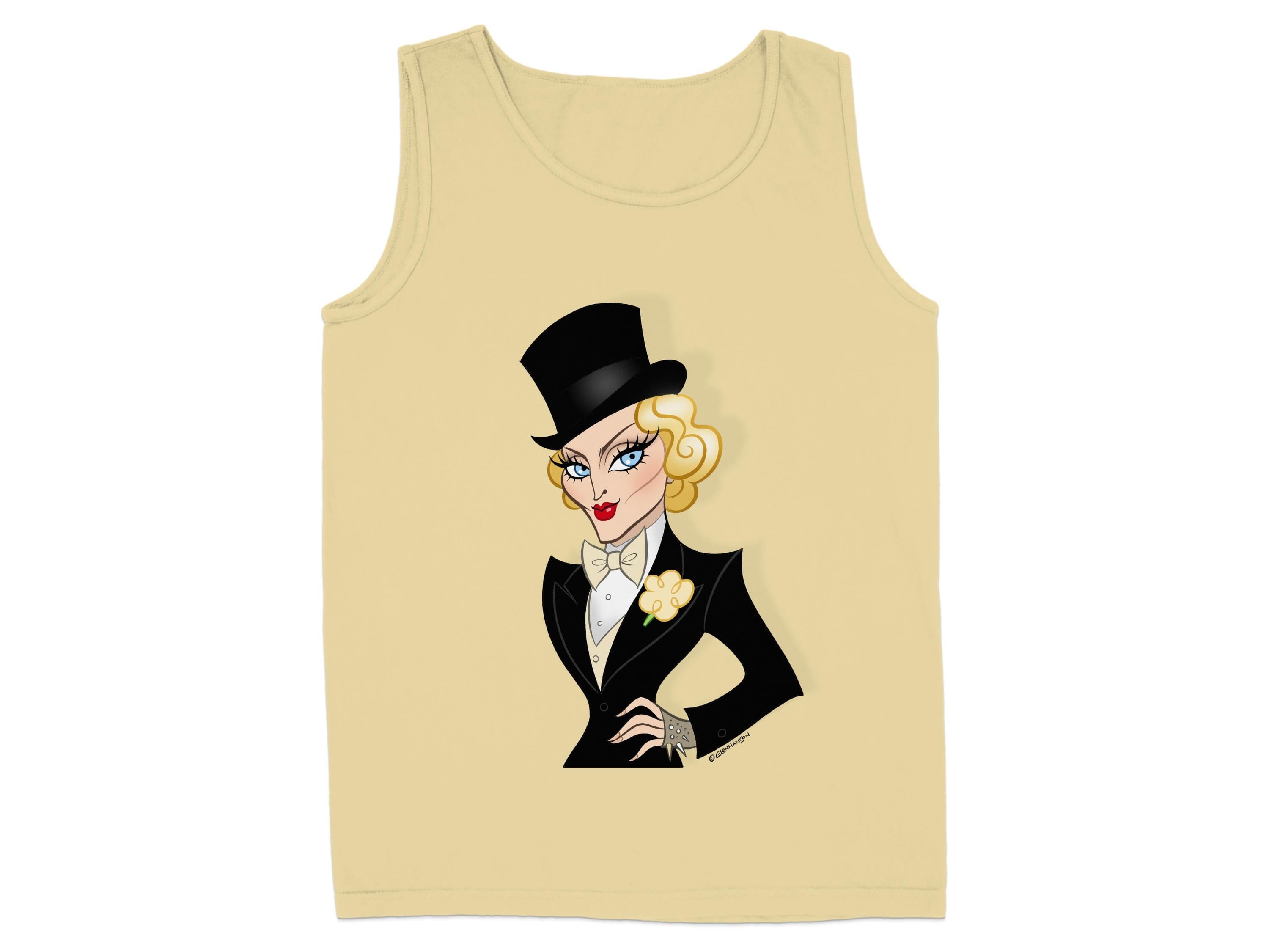 Stylish Top Hat Diva Illustration Tank Top product