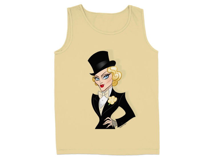 Stylish Top Hat Diva Illustration Tank Top product