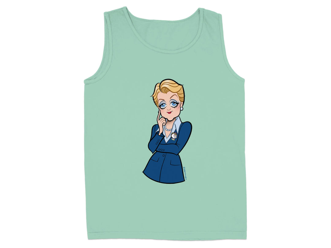 Empowering Blue Suit Character Design Tank Top product type