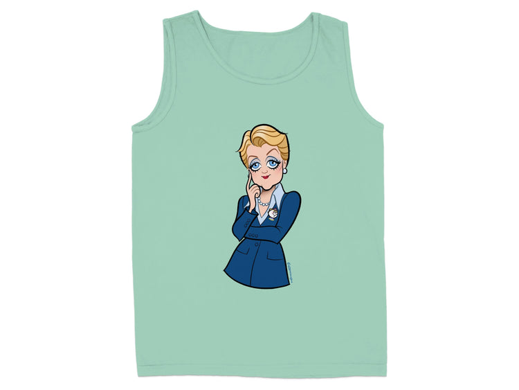 Empowering Blue Suit Character Design Tank Top product type
