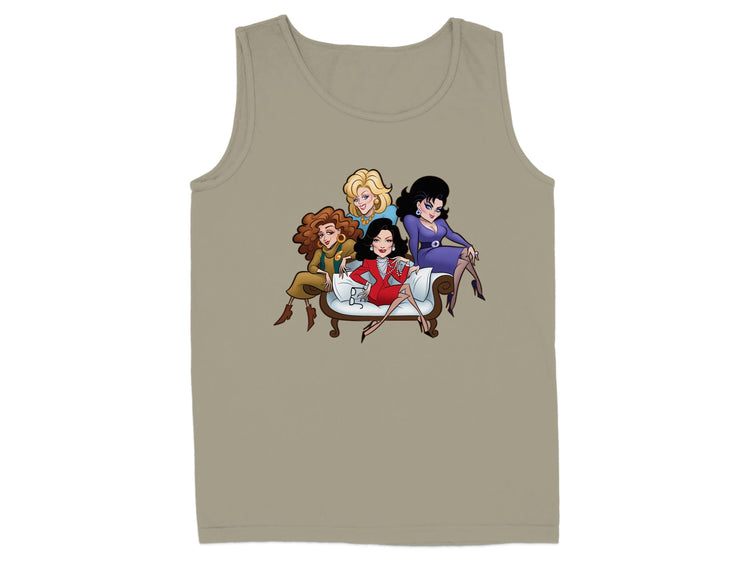Cartoon Characters Sitting on Couch Tank Top product type
