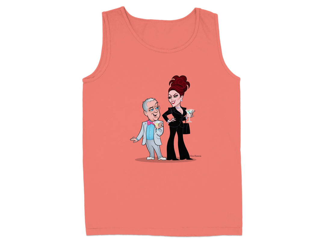 Cartoon Characters in Conversation Design Tank Top Product