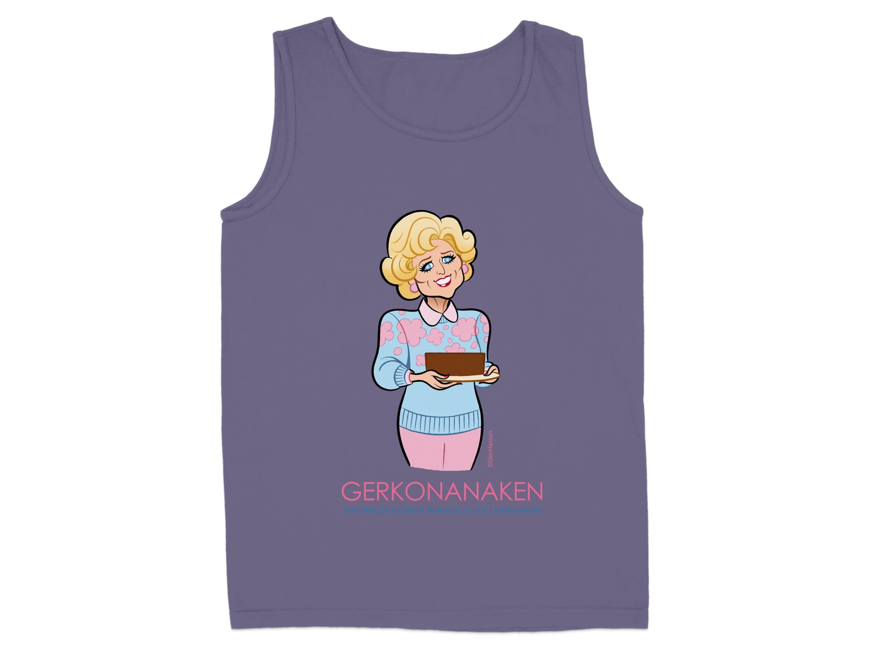 Cartoon Character Purple Tank Top Product type