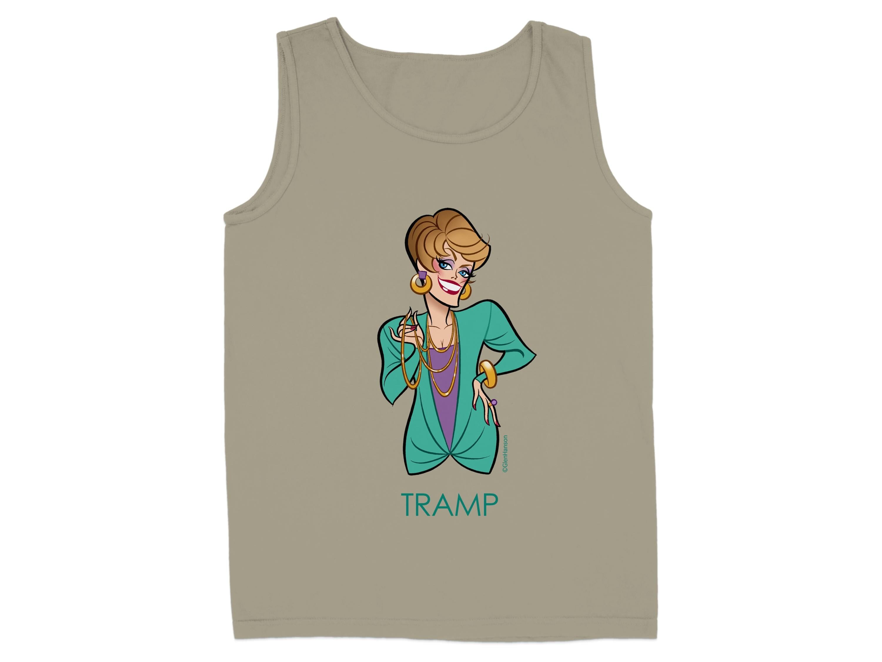Trendy Graphic 'TRAMP' Design Tank Top Product