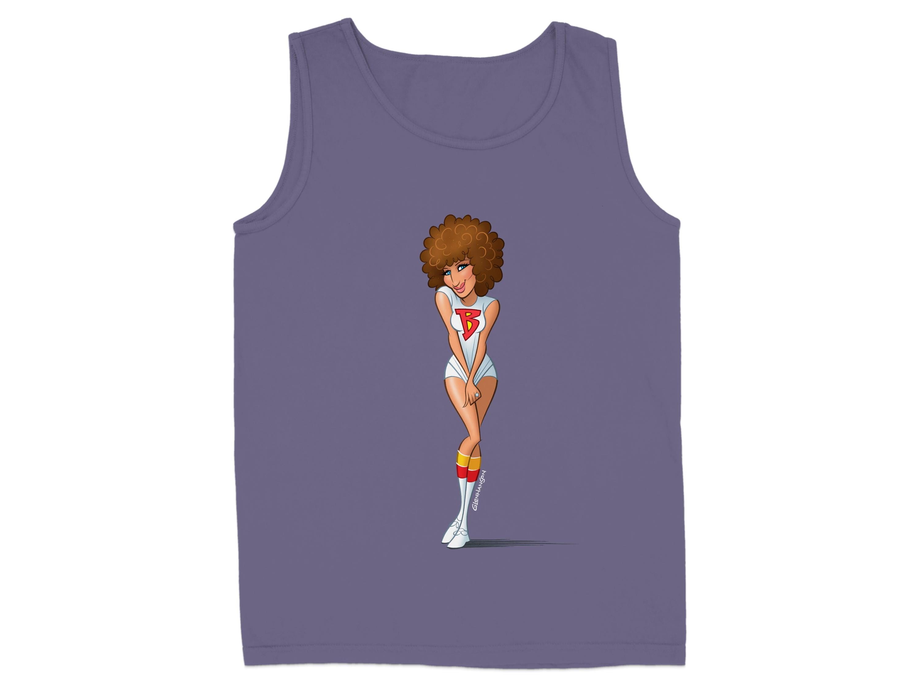 Retro Style Graphic Tank Top with Fun Character product type