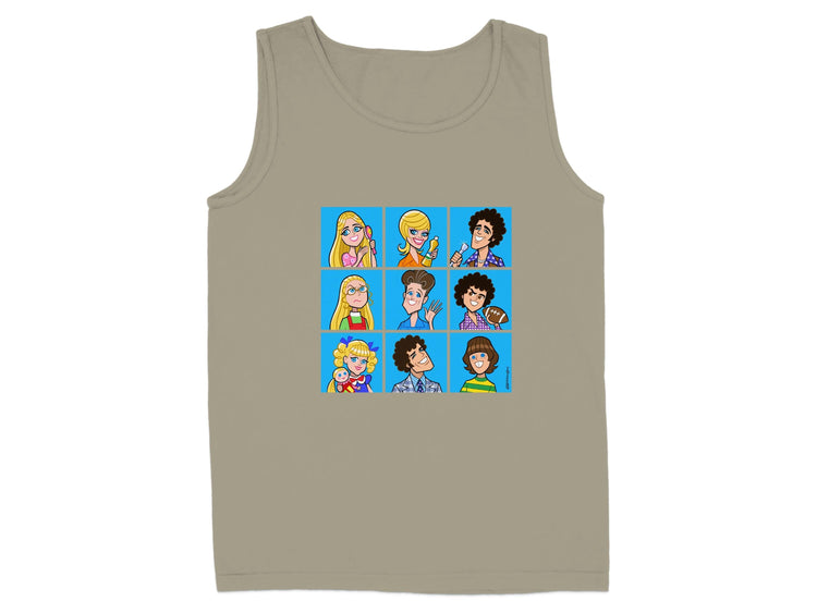 Colorful Cartoon Characters Graphic Tank Top product type