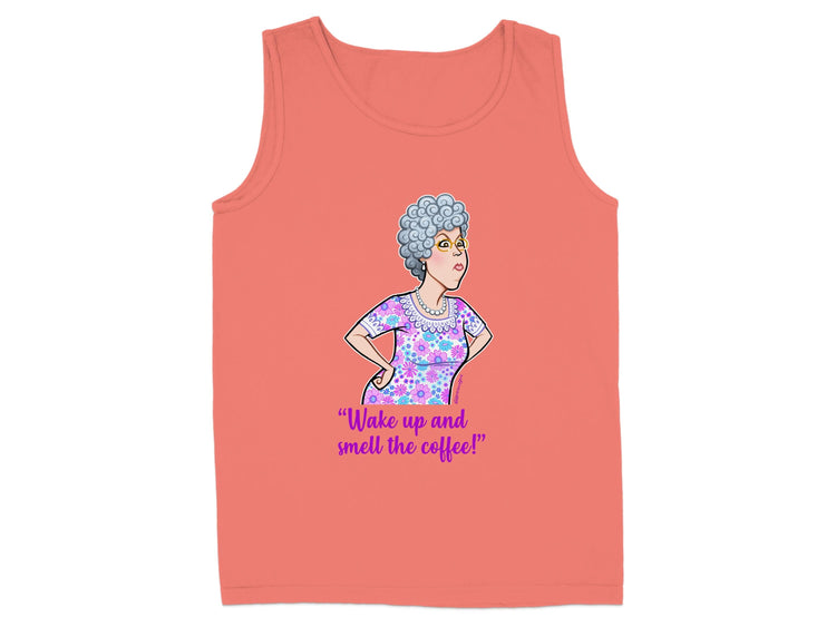 Quirky Wake Up and Smell The Coffee Tank Top product