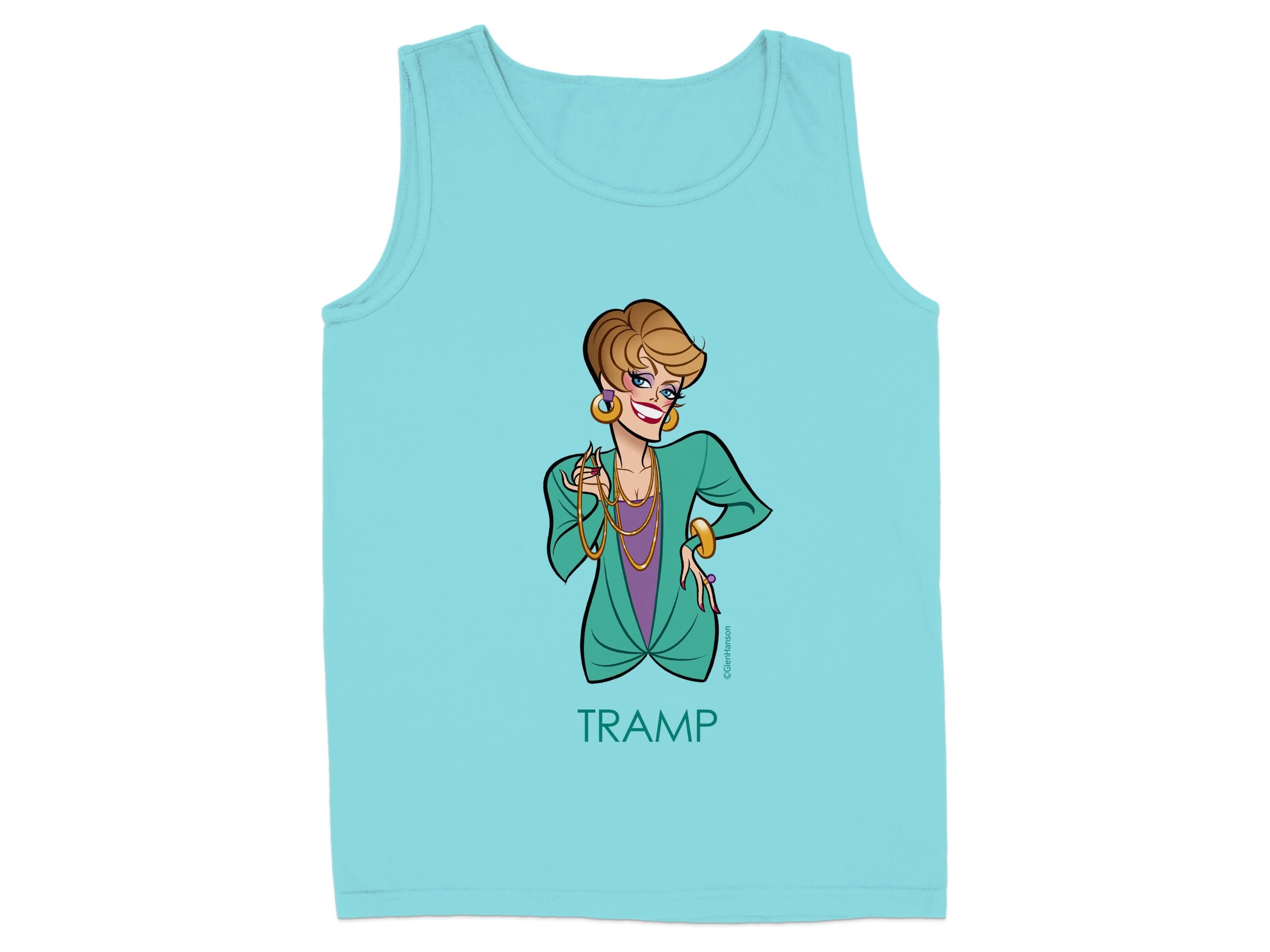 Stylish Cartoon Graphic Tramp Tank Top product type