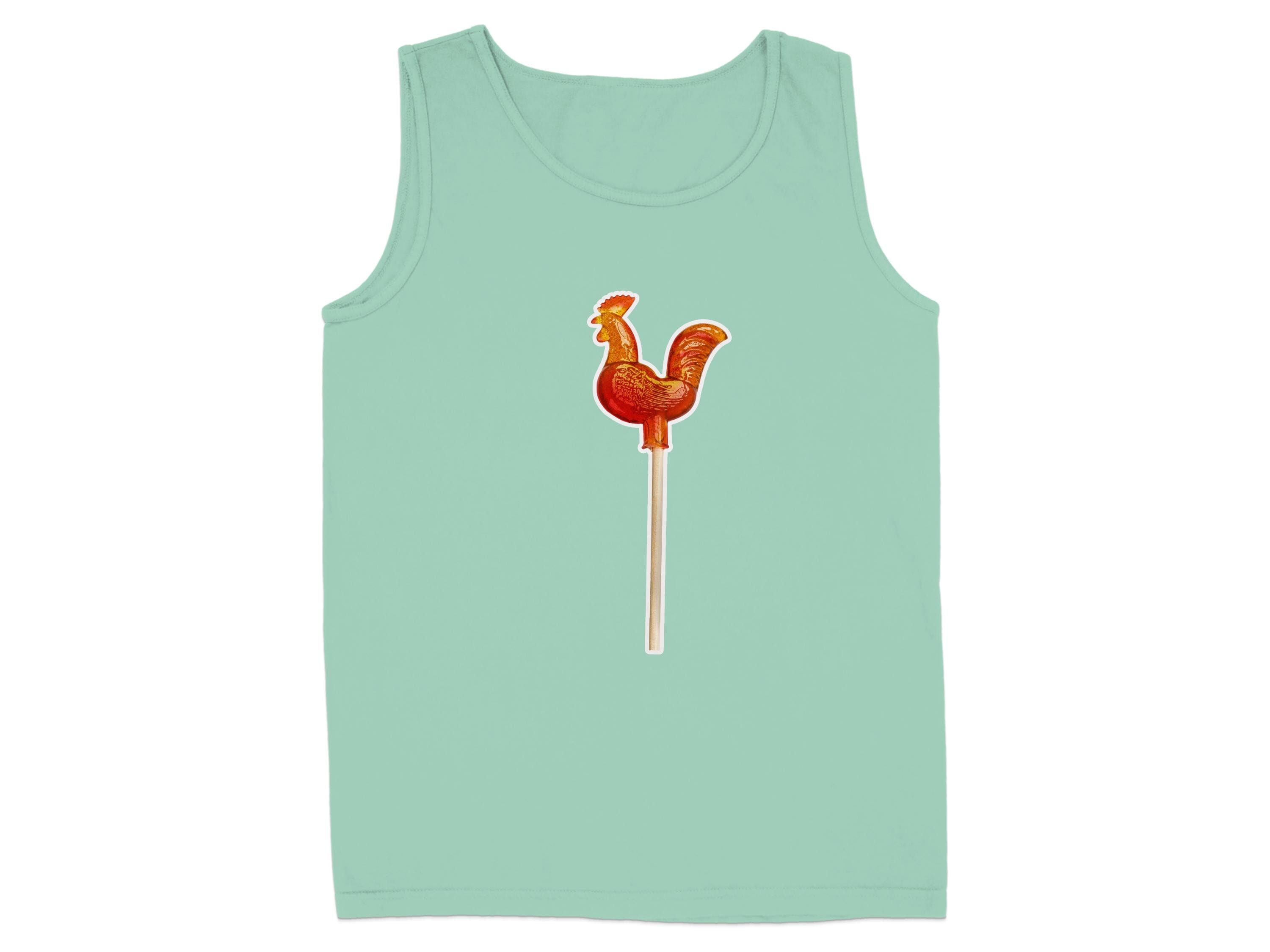 Rooster Shaped Lollipop Printed Tank Top product type