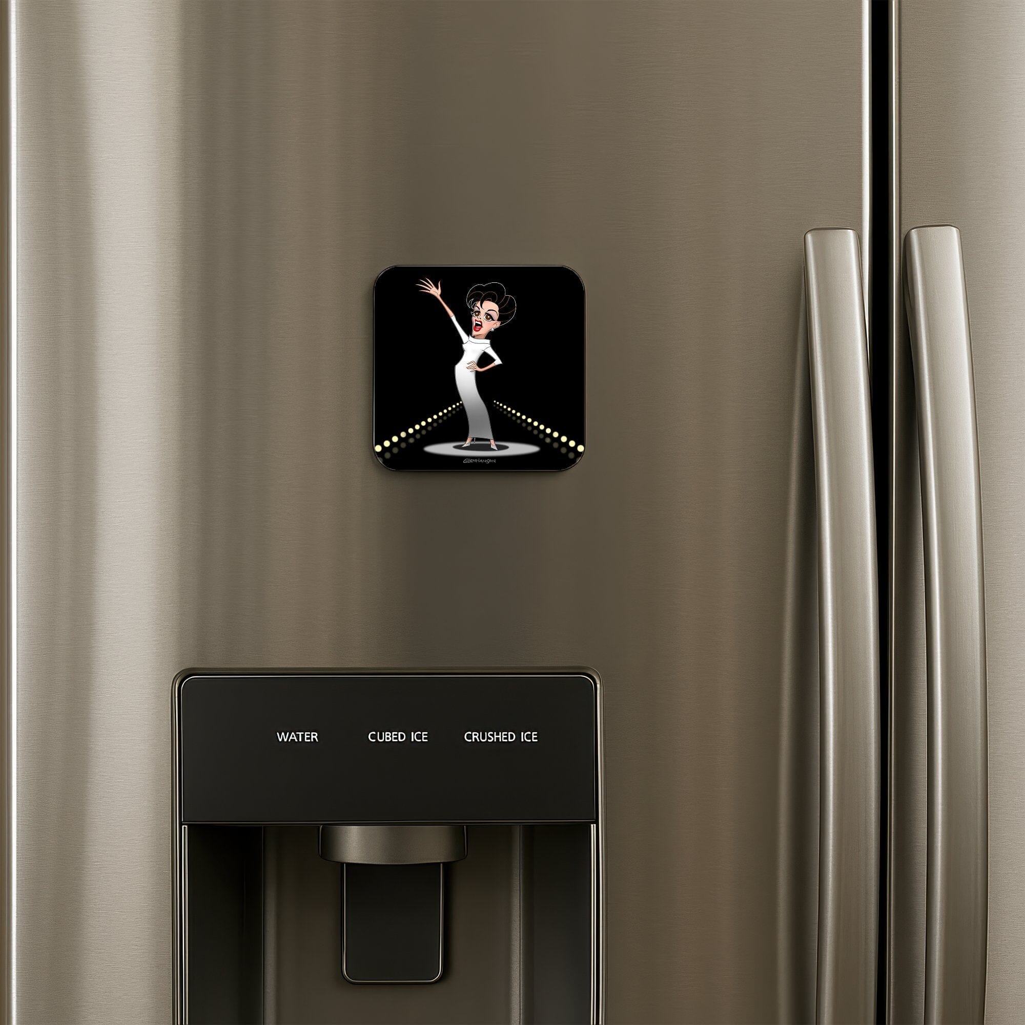 Stylish Refrigerator Magnet with Glamorous Diva Design product