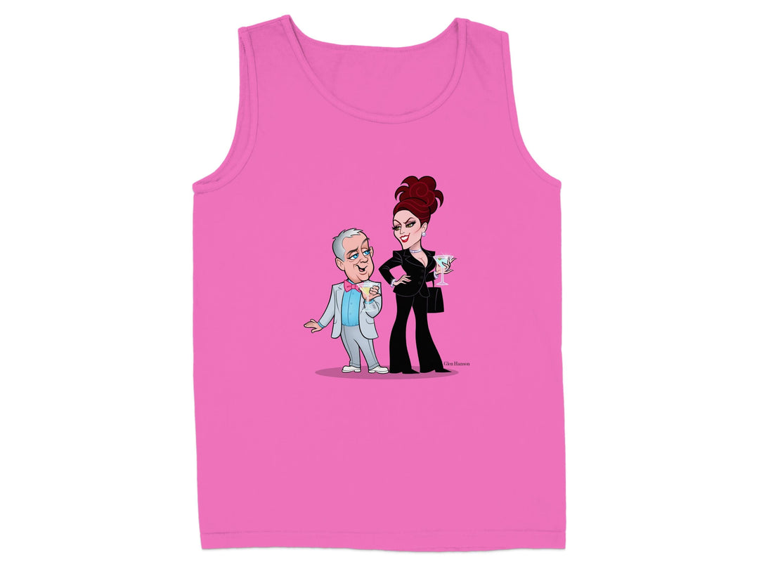 Cartoon Characters in Stylish Attire Tank Top product type